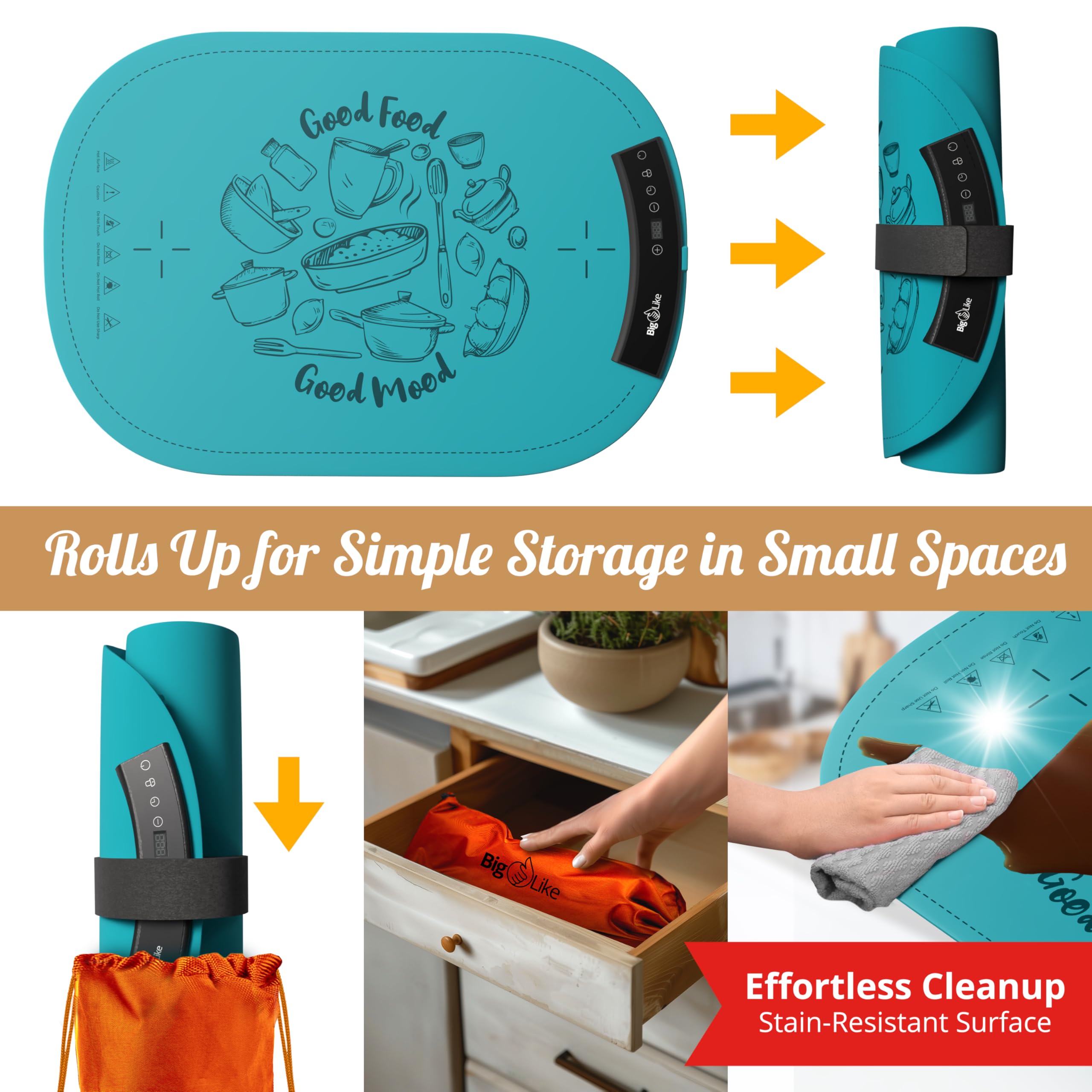 BIGLIKE Warming Mat for Food