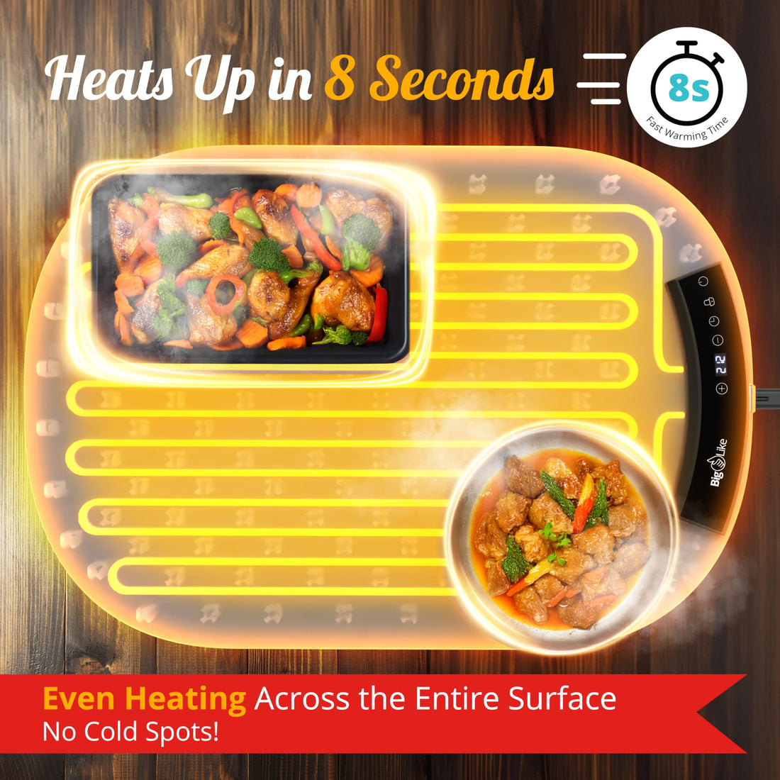 BIGLIKE Warming Mat for Food