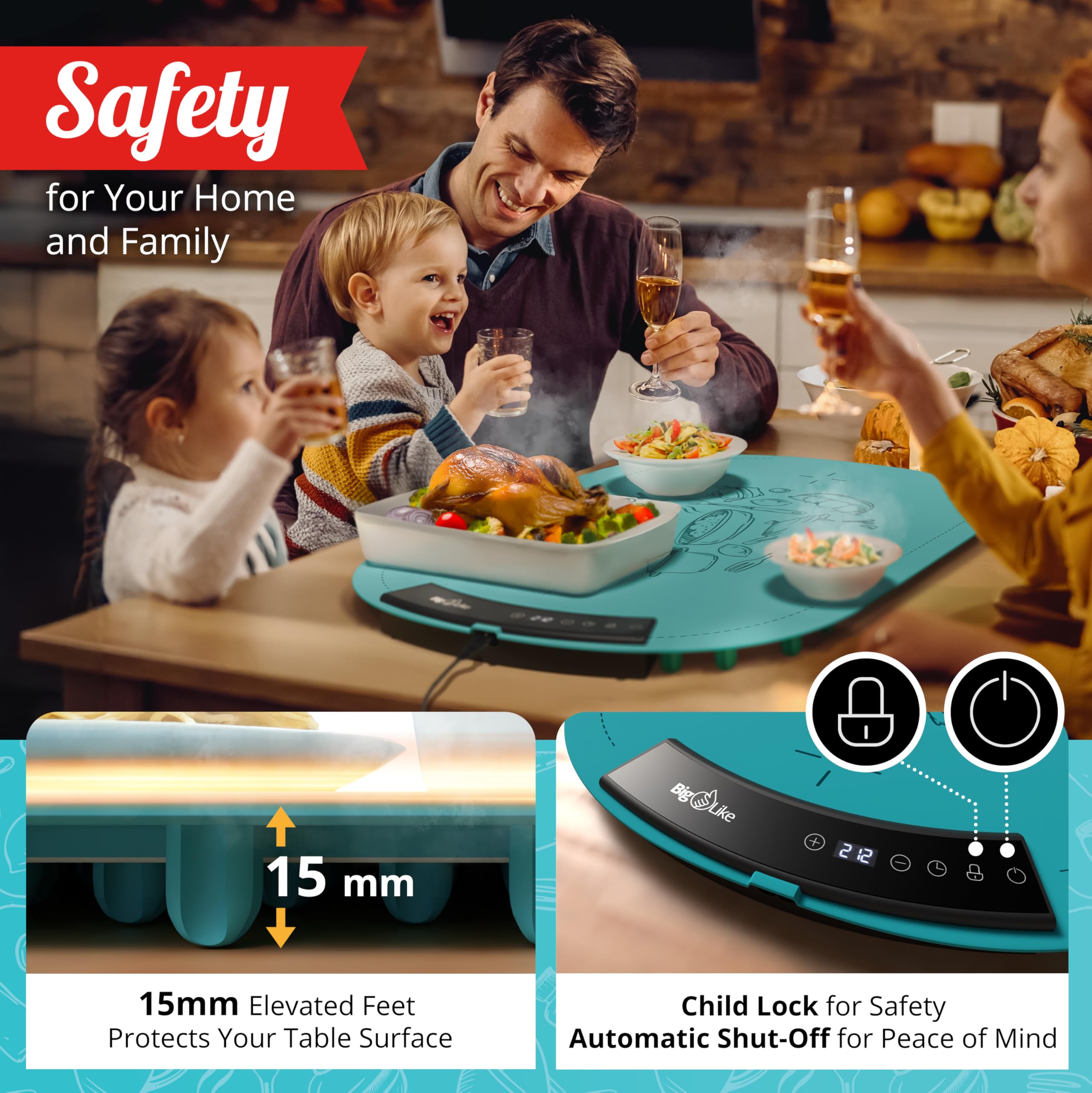 BIGLIKE Warming Mat for Food