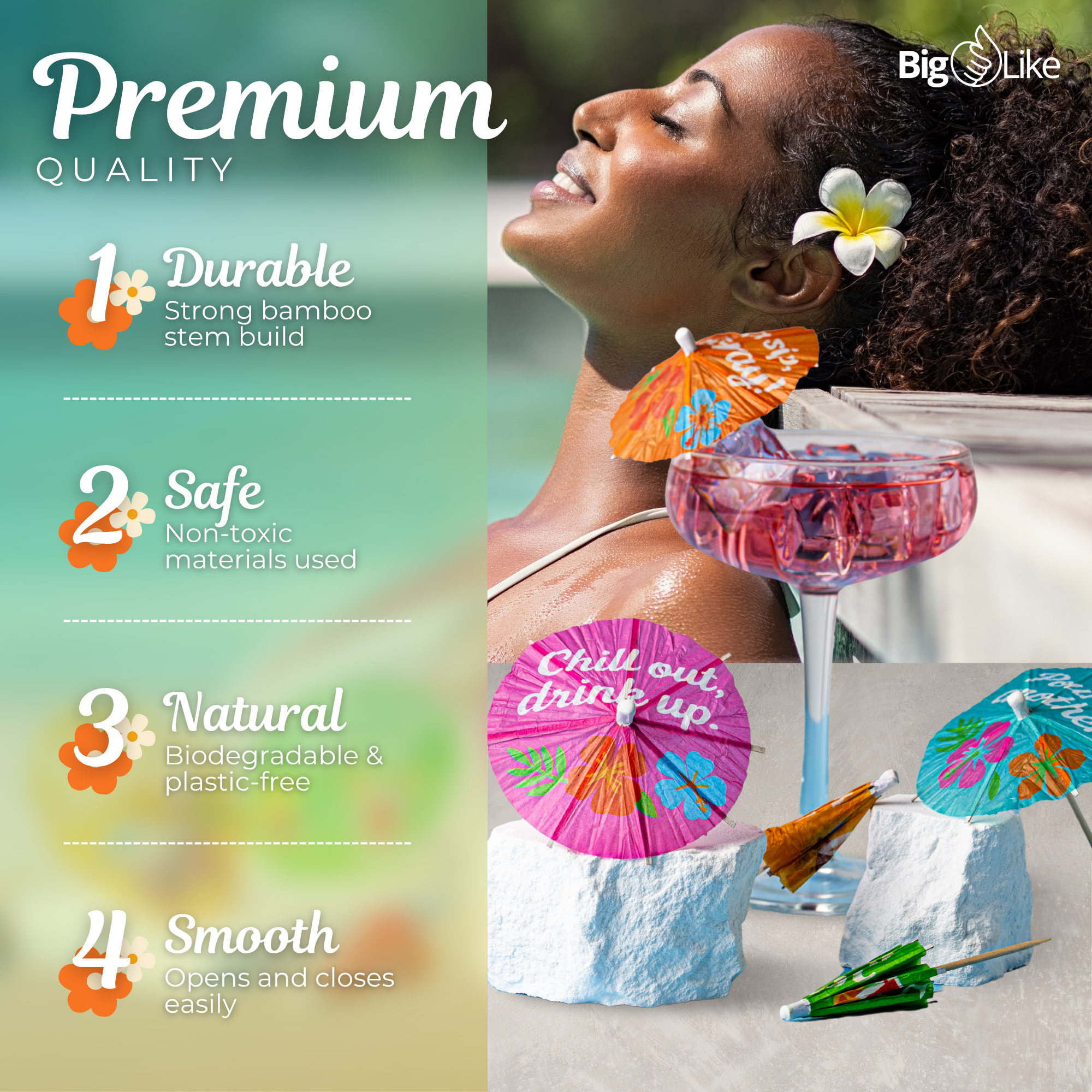 Cocktail Umbrellas for Drinks