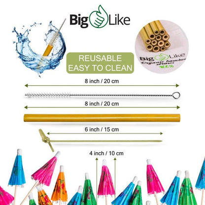 Drink Umbrellas and Bamboo Knot Picks